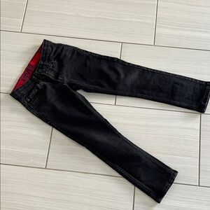 Levi's boys size 8 Black Jeans with Red Accents
